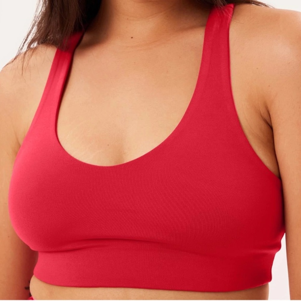 Girlfriend Collective Flame Lola V Neck Bra